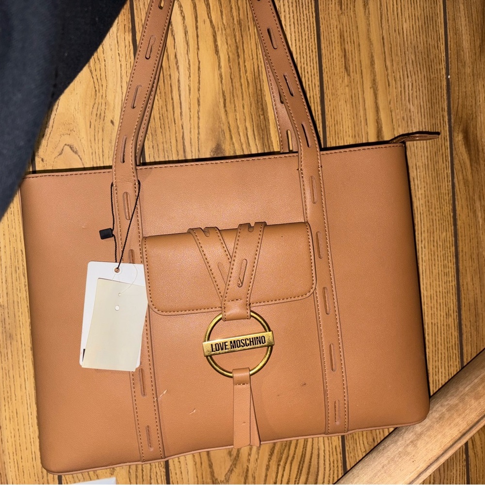 Love Moschino Camel Brown Tote
